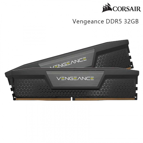 CORSAIR 海盜船 Vengeance 16GBx2 DDR5-6000 記憶體 CL36 雙通道 黑散熱片 CMK32GX5M2D6000C36