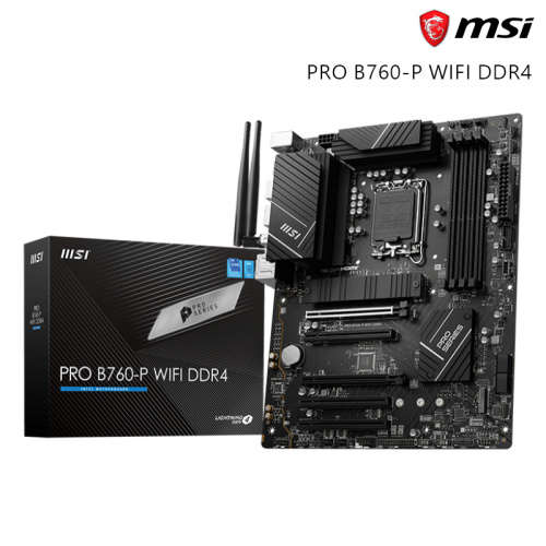 MSI 微星 PRO B760-P WIFI DDR4 主機板<BR>【ATX/支援DDR4記憶體/LGA1700】