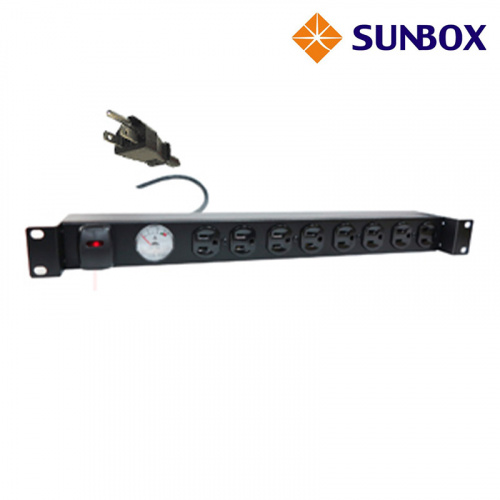 慧光展業 機架型 指針式 電錶 電源排插 SPMA-2012-08S SUNBOX