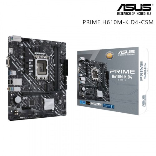 ASUS 華碩 PRIME H610M-K D4-CSM 主機板<BR>【M-ATX/支援DDR4記憶體/LGA1700】