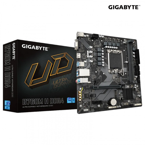 GIGABYTE 技嘉 B760M H DDR4 主機板<BR>【M-ATX/支援DDR4記憶體/LGA1700】