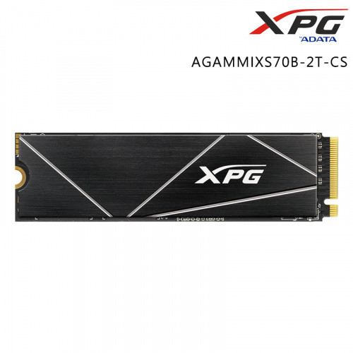 ADATA 威剛 GAMMIX S70 BLADE 2TB M.2 PCIe Gen4 SSD固態硬碟 五年保固 附散熱片 AGAMMIXS70B-2T-CS