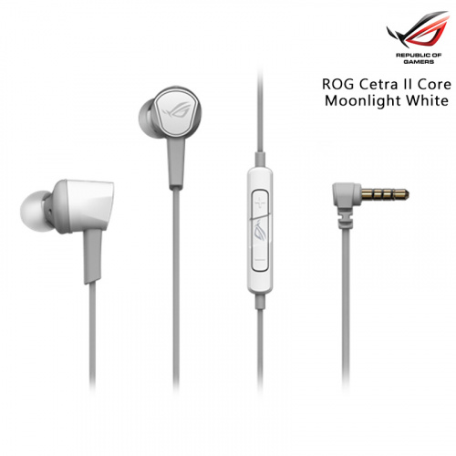 ASUS 華碩 ROG Cetra II Core 3.5mm有線 入耳式耳機 Moonlight White月光白