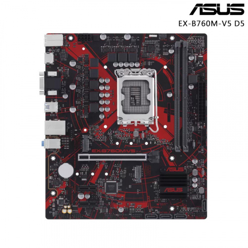 ASUS 華碩 EX-B760M-V5 主機板<BR>【M-ATX/支援DDR5記憶體/LGA1700】