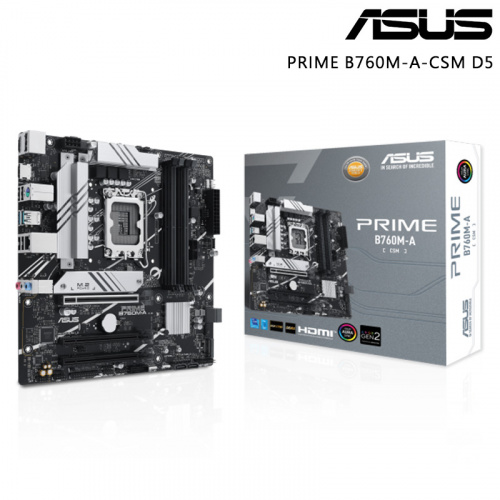 ASUS 華碩 PRIME B760M-A-CSM 主機板<BR>【M-ATX/支援DDR5記憶體/LGA1700】