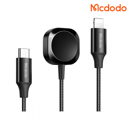 Mcdodo 麥多多 二合一 Type-C TO Apple Watch/Lightning 磁吸 充電器 充電線 連接線 酷智系列 1.5M CH-2980