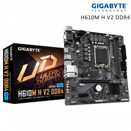 GIGABYTE 技嘉 H610M H V2 DDR4 主機板<BR>【M-ATX/支援DDR4記憶體/LGA1700】