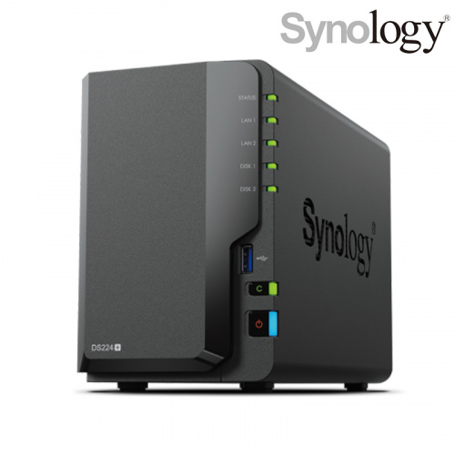 Synology DiskStation DS224++ NAS網路儲存伺服器【2BAY/Intel四核/2GB】