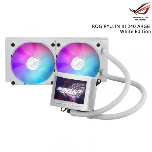 ASUS 華碩 ROG RYUJIN III 240 ARGB White Edition 龍神三代 一體式 水冷散熱器 白色