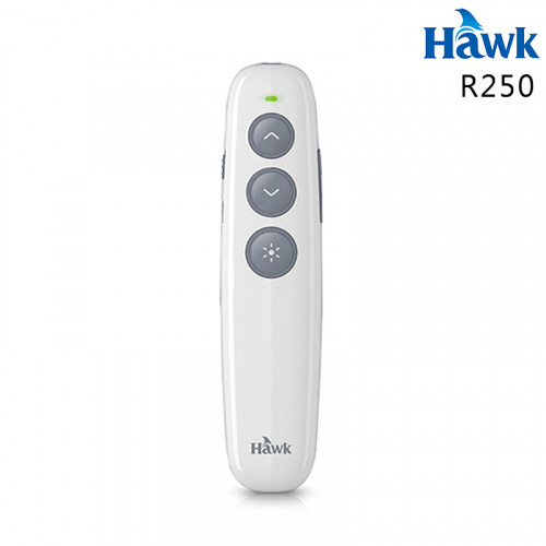 HAWK 浩客 R250 簡報專家 2.4GHz 無線 簡報器 白色 紅光 12-HCR250RWH