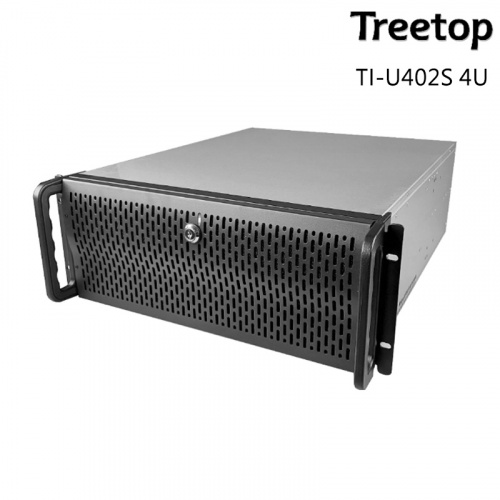 TREETOP 樹昌 TI-U402S IPC工業型機殼 黑色<BR>【4U/支援標準ATX電供應器/滑軌需另購】
