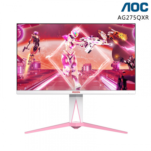 AOC 艾德蒙 AG275QXR 27型 2K IPS 170Hz 粉紅 電競 螢幕 顯示器