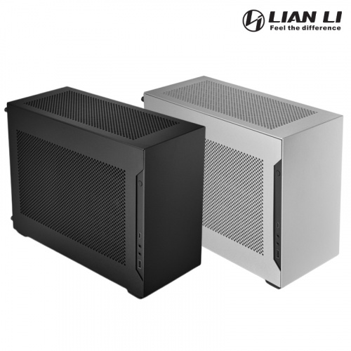 LIAN LI 聯力 A4-H2O ITX 電腦機殼 黑/銀色 內附PCIe 4.0排線 支援SFX,SFX-L電供