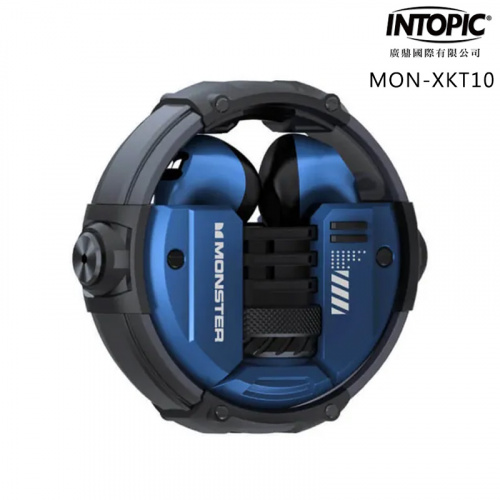 INTOPIC 廣鼎 MON-XKT10 旋轉式 鋅合金 藍牙耳機 藍色