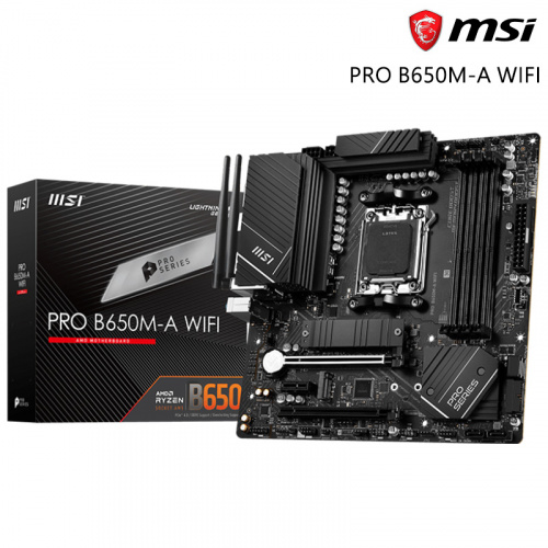 MSI 微星 PRO B650M-A WIFI 主機板<BR>【ATX/支援DDR5記憶體/AM5】
