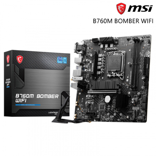 MSI 微星 B760M BOMBER WIFI 主機板<BR>【M-ATX/支援DDR5記憶體/LGA1700】