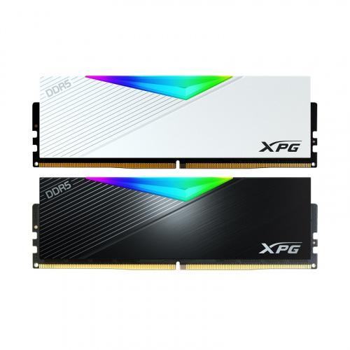ADATA威剛 32GBx2 DDR5-6400 XPG Lancer 記憶體 CL32 雙通道 黑/白散熱片 RGB