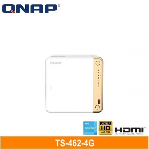 QNAP 威聯通 QNAP TS-462-4G NAS網路儲存伺服器 ▲下單前先詢問貨況【4Bay/2.5GbE/不含硬碟】