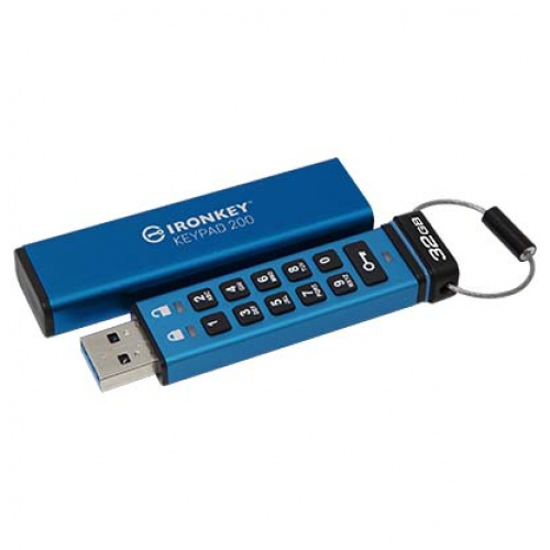 Kingston 金士頓 IronKey Keypad 200 32G 數字鍵加密 隨身碟【公司貨】
