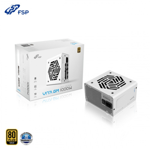 FSP 全漢 VITA-1000GM(W)白色 電源供應器 金牌 全模組 ATX12V V3.1 十年保固