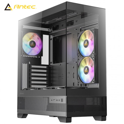 ANTEC 安鈦克 CX700 RGB 電腦機殼 黑色 【ATX/TYPE-C/玻璃側透/顯卡長41cm/CPU高16cm/預裝風扇x6】