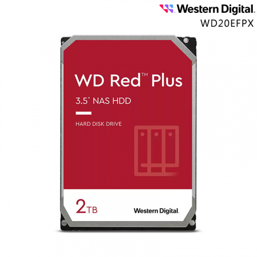WD 威騰 紅標Plus 2TB NAS級 3.5吋 HDD 硬碟 WD20EFPX