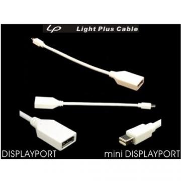 LPC-519 轉接線mini Displayport (公) to Displayport (母) 15cm MAC PC 通用