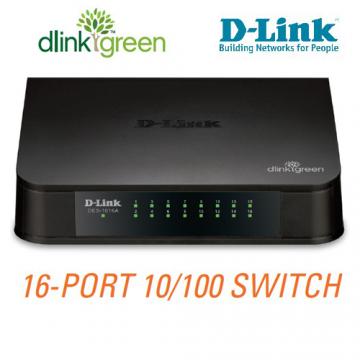 D-LINK DES-1016A 16埠 桌上型 節能 乙太 網路交換器 10/100Mbps DLink DES1016A Switch