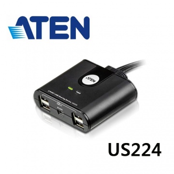 ATEN US224 2埠USB週邊分享裝置