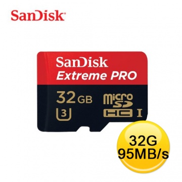 SanDisk Extreme Pro T-FLASH 32GB (95MB+轉卡) 記憶卡