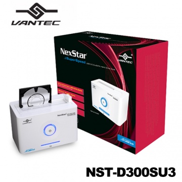 凡達克 超高速傳輸方塊 2.5/3.5吋 USB 3.0 硬碟外接座-白(NST-D300SU3)