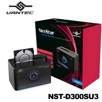 凡達克 超高速傳輸方塊 2.5/3.5吋 USB 3.0 硬碟外接座-黑(NST-D300SU3)