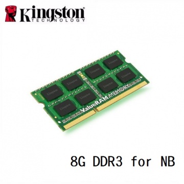 金士頓 Kingston DDR3 1600 8GB KVR16S11/8 NB 筆記型電腦用記憶體
