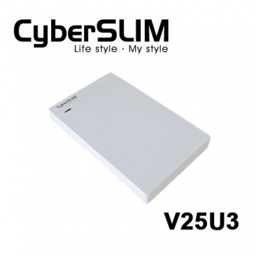 CyberSLIM 大衛肯尼 V25U3 2.5吋 硬碟外接盒 (白色)