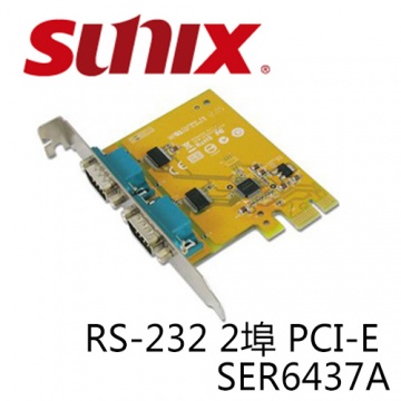 慧光展業 SUNBOX SUNIX 擴充卡 RS-232 2埠 PCI-E SER6437A