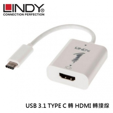 LINDY USB 3.1 TYPE C 轉 HDMI 轉接線 43192