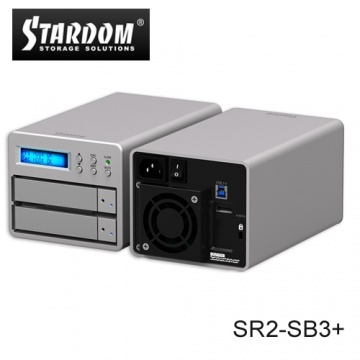 STARDOM 銳銨 SR2-SB3+ SOHORAID系列 3.5吋 USB3.0 多層式磁碟陣列系統