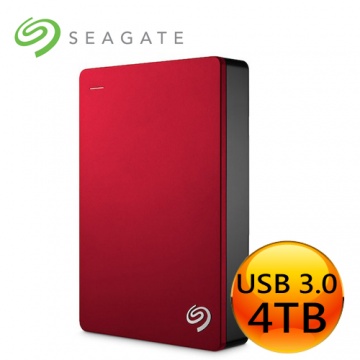 ★大容量帶著走★ Seagate 希捷 BACKUP PLUS 4TB USB3.0 2.5吋 行動硬碟 紅