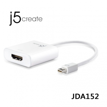 j5create JDA152 Mini DisplayPort to HDMI 轉接器
