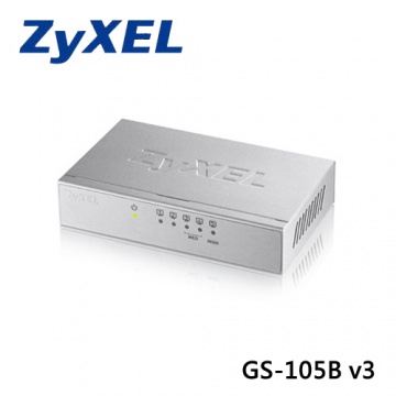 ZYXEL 合勤 GS105B v3 5埠 桌上型 乙太網路交換器