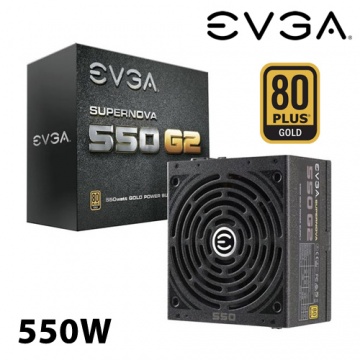 艾維克 EVGA SuperNOVA 550 G2 550W  80PLUS 金牌 電源供應器 (220-G2-0550-Y7) 七年保固