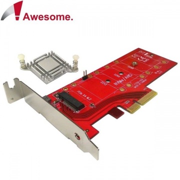Awesome M.2 NVMe高功率SSD轉PCIe 3.0x4轉接卡 AWD-DT-129A