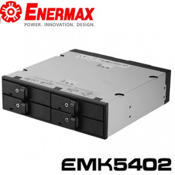 保銳 ENERMAX EMK5402 內接式 4槽2.5吋 硬碟抽取盒 (安裝於5.25吋位置)