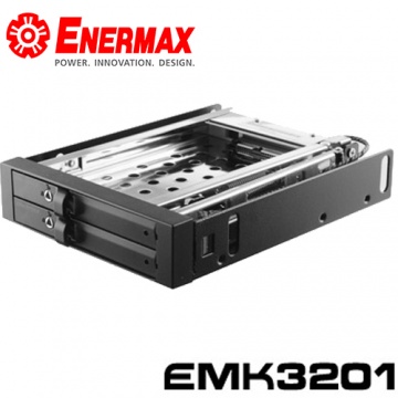 保銳 ENERMAX EMK3201 內接式 雙槽 2.5吋 硬碟抽取盒(安裝於3.5吋位子)
