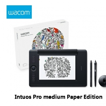 【防疫專區】 Wacom 和冠 INTUOS PRO medium Paper Edition 雙功能專業繪圖板 PTH-660/K1-CX 中尺寸 觸控 無線 繪圖板