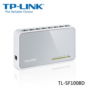 TP-Link TL-SF1008D 8埠高速乙太10/100Mbps桌上型交換器
