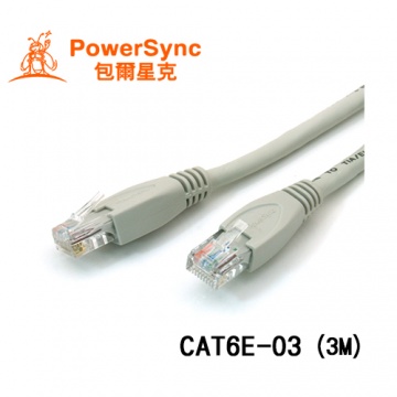 PowerSync 群加 六類UTP網路線 3米 貝吉白 CAT6E-03
