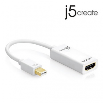 j5create 凱捷 JDA159 Mini DisplayPort to 4K HDMI 轉接器
