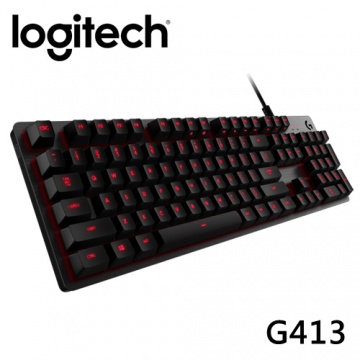 羅技 G413 CARBON 機械式背光遊戲鍵盤-黑
