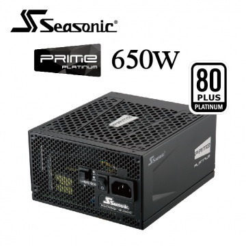 Seasonic 海韻 PRIME 650W Platinum 全模組 80 PLUS 白金 12年保固 電源供應器 SSR-650PD